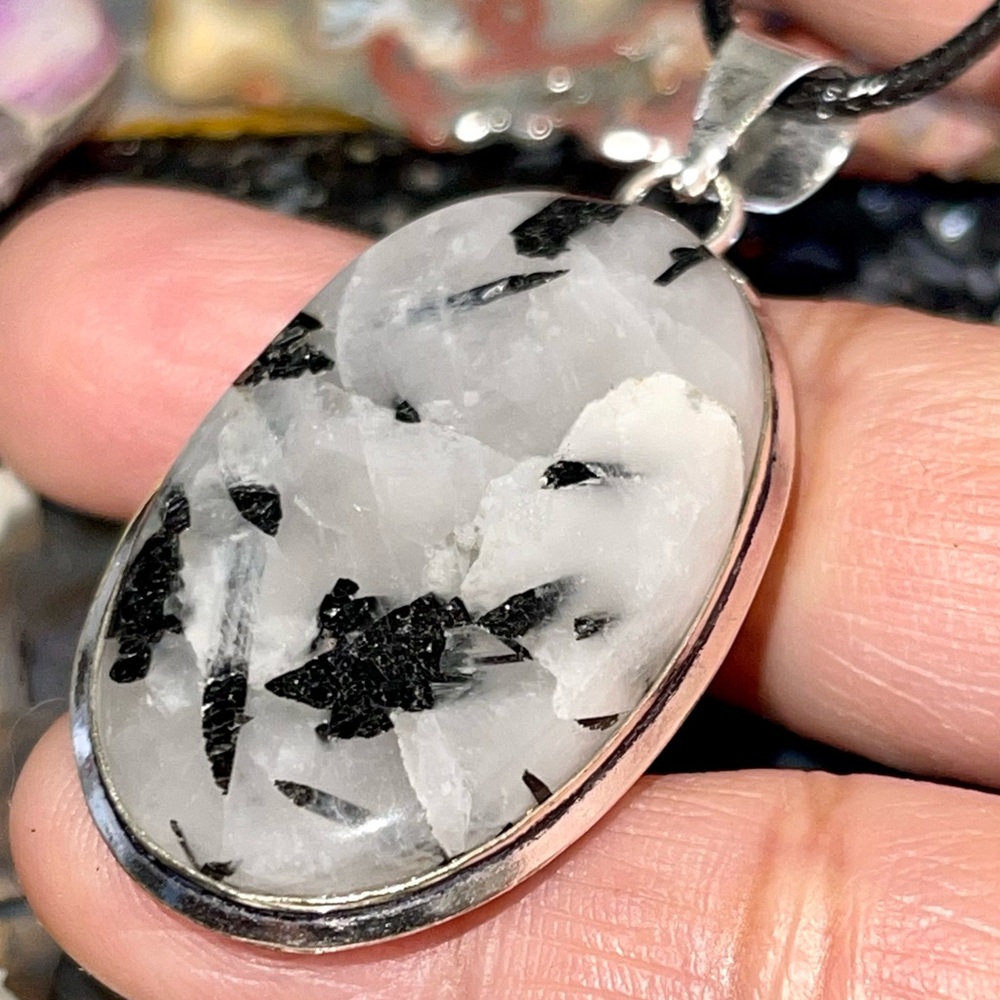 Needle- Like Rutilated Quartz Pendant 2”